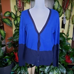 Royal Blue & Navy Blue Merona XL cardigan